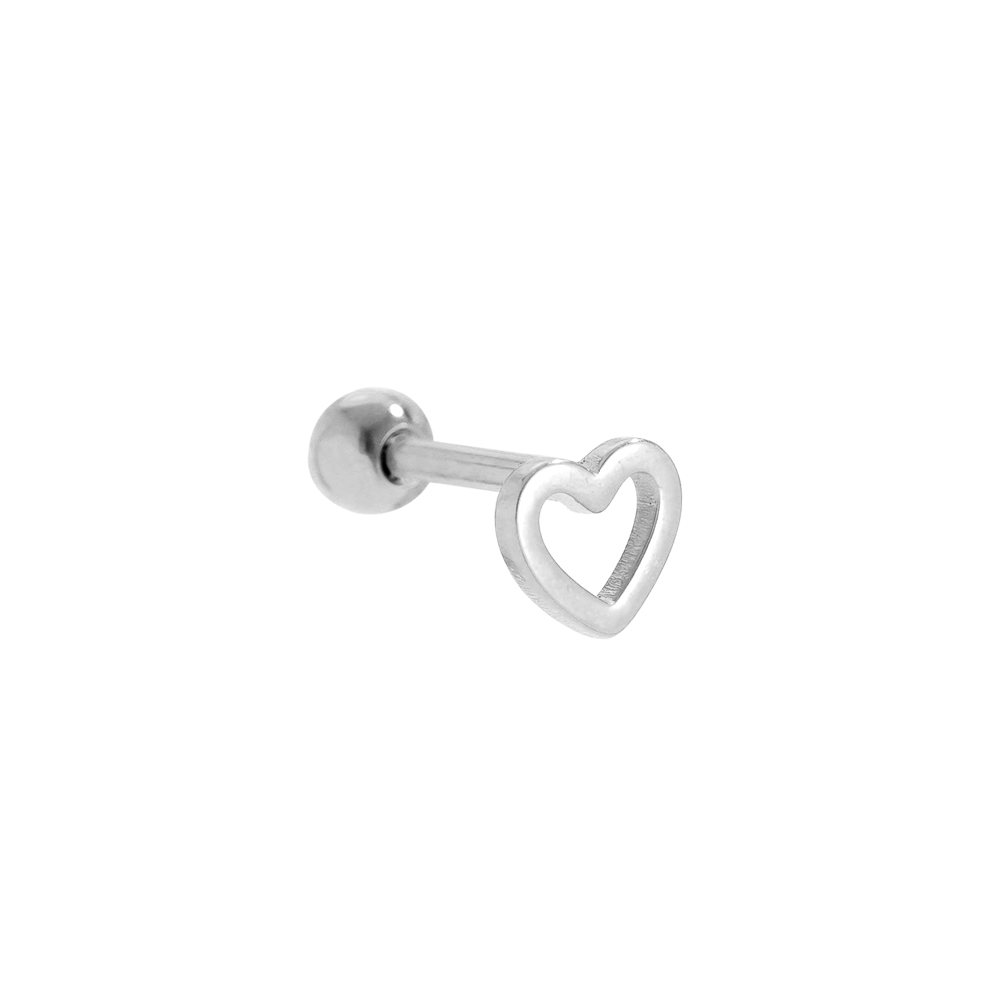 Edelstahl Piercing 5mm Mini Hollow Heart