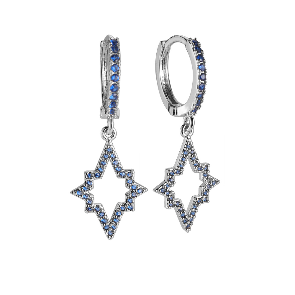 Vergoldete Ohrringe Spark Star Sparkle