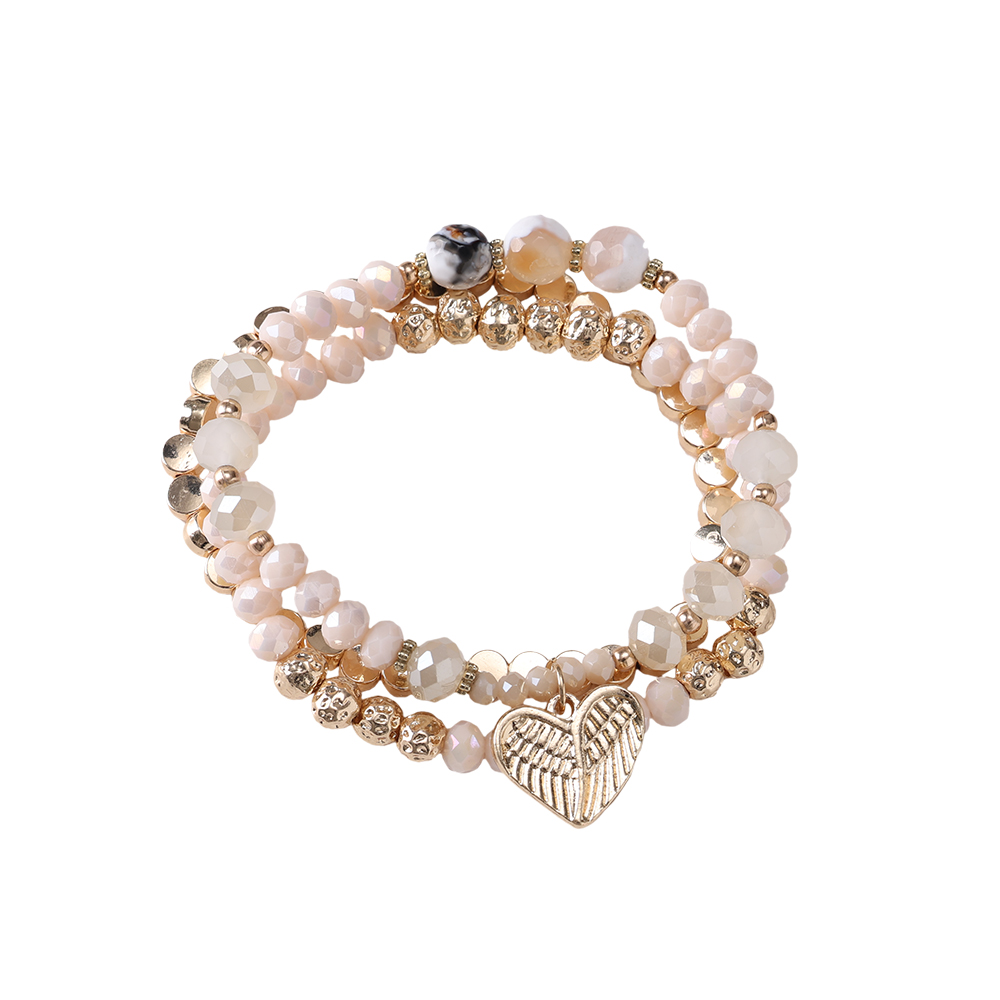 Herzplate Beads Armband