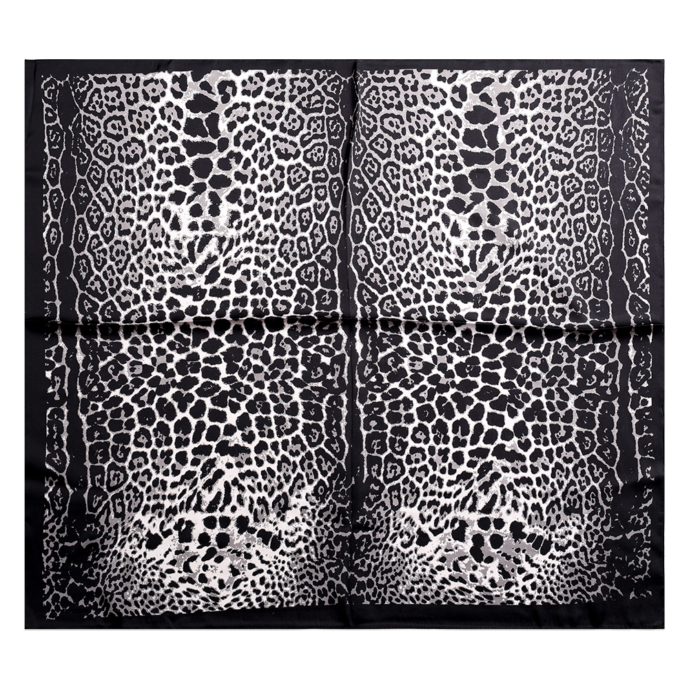 68*68cm Black Leopard Print Schal