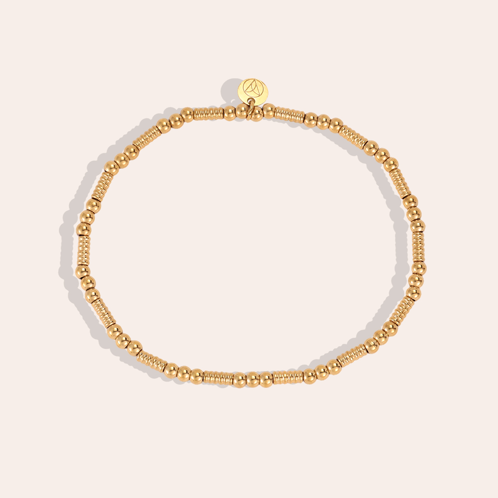 Edelstahl Armband Elastic Perlen und Röhrchen