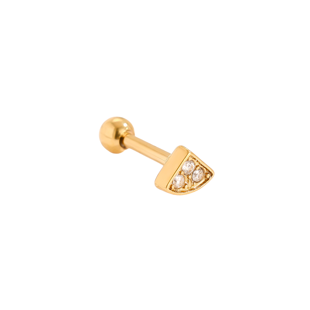 Edelstahl Piercing 5mm Mini Diamond Triangle