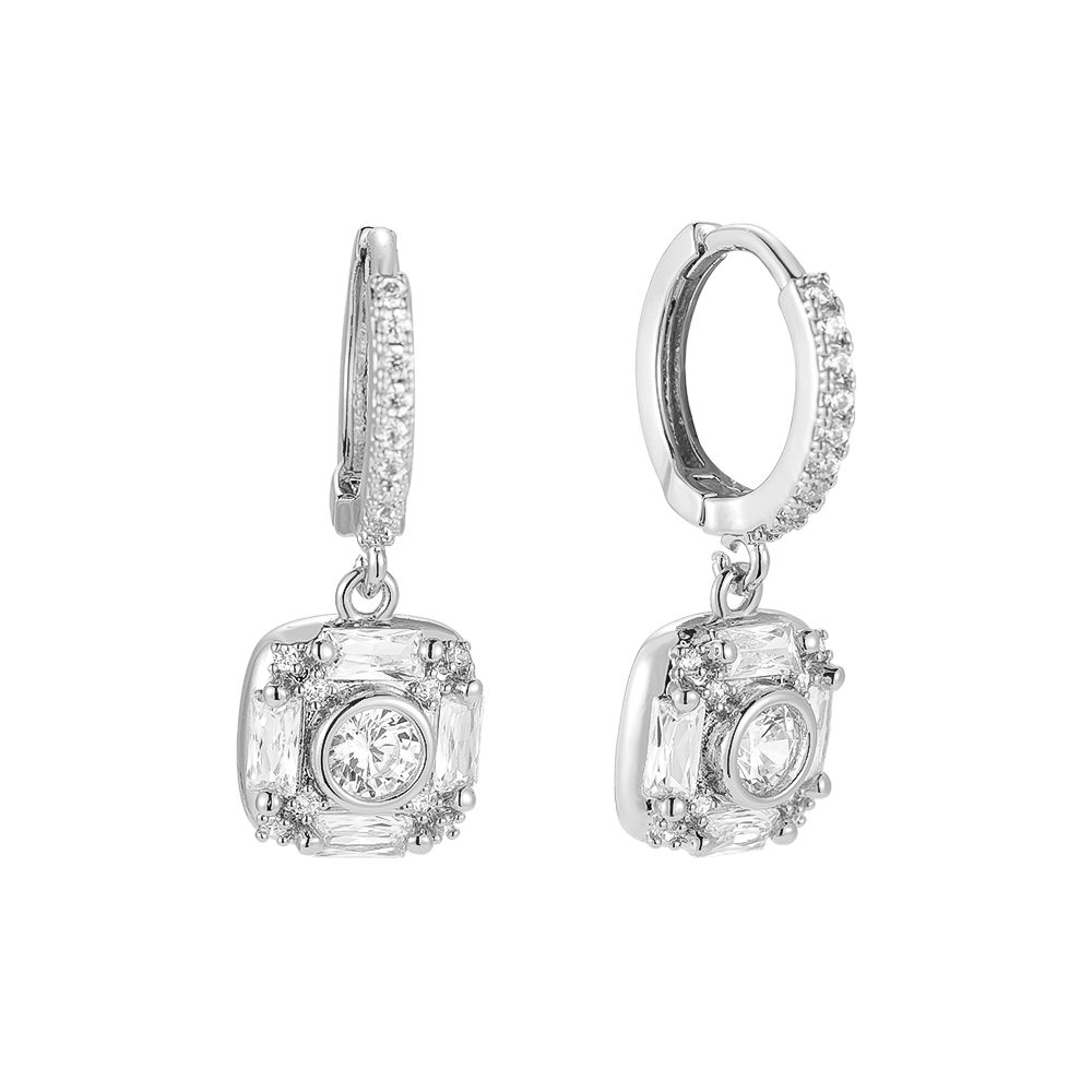 Vergoldete Ohrringe Diamond Mini Camera