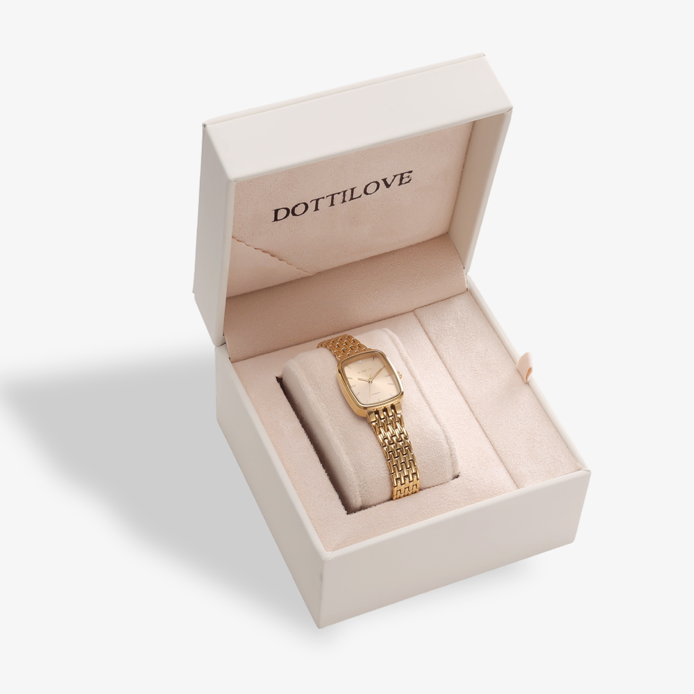 Edelstahl Uhr Rechteck