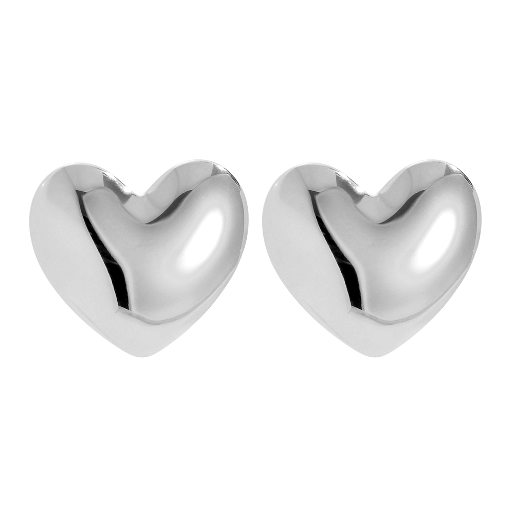 Edelstahl Ohrringe 25mm Right Heart