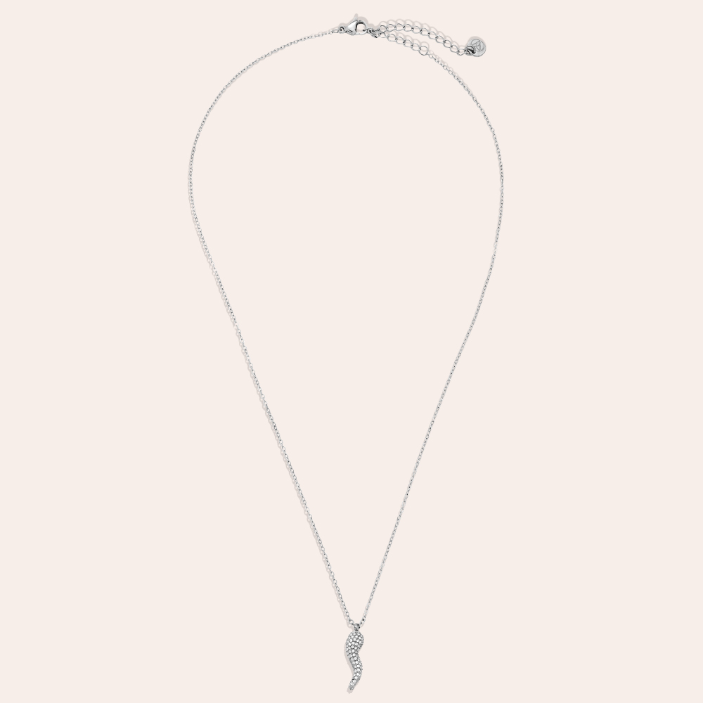 Edelstahl Halskette 42cm Diamond Peper