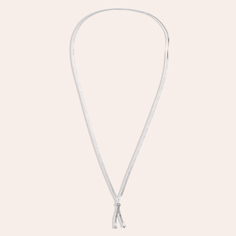 Edelstahl Halskette 49cm Schlangenhautoptik