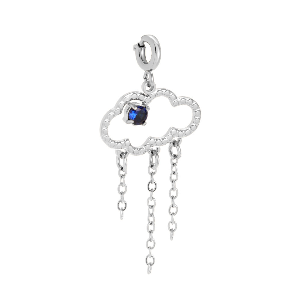 Edelstahl Pendant 3cm Spring Clasp Cloud With Chain