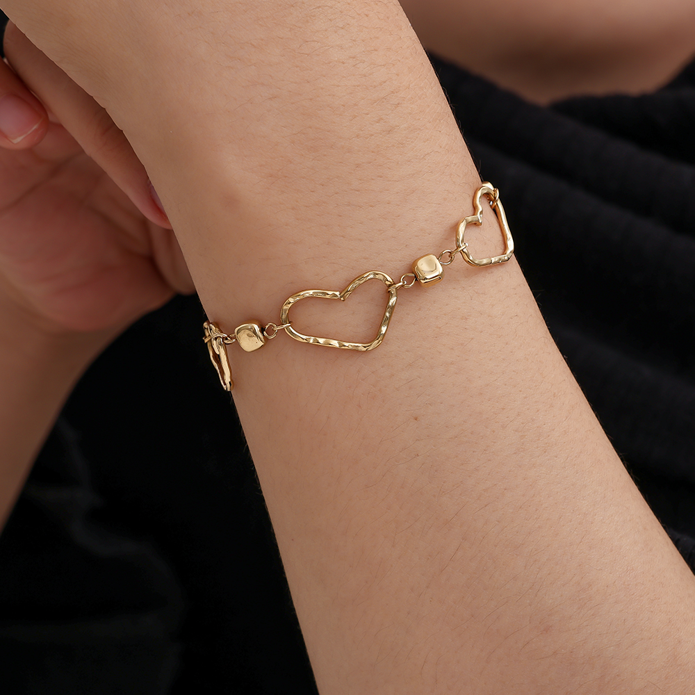 Edelstahl Armkette 17cm Cool Heart Chain
