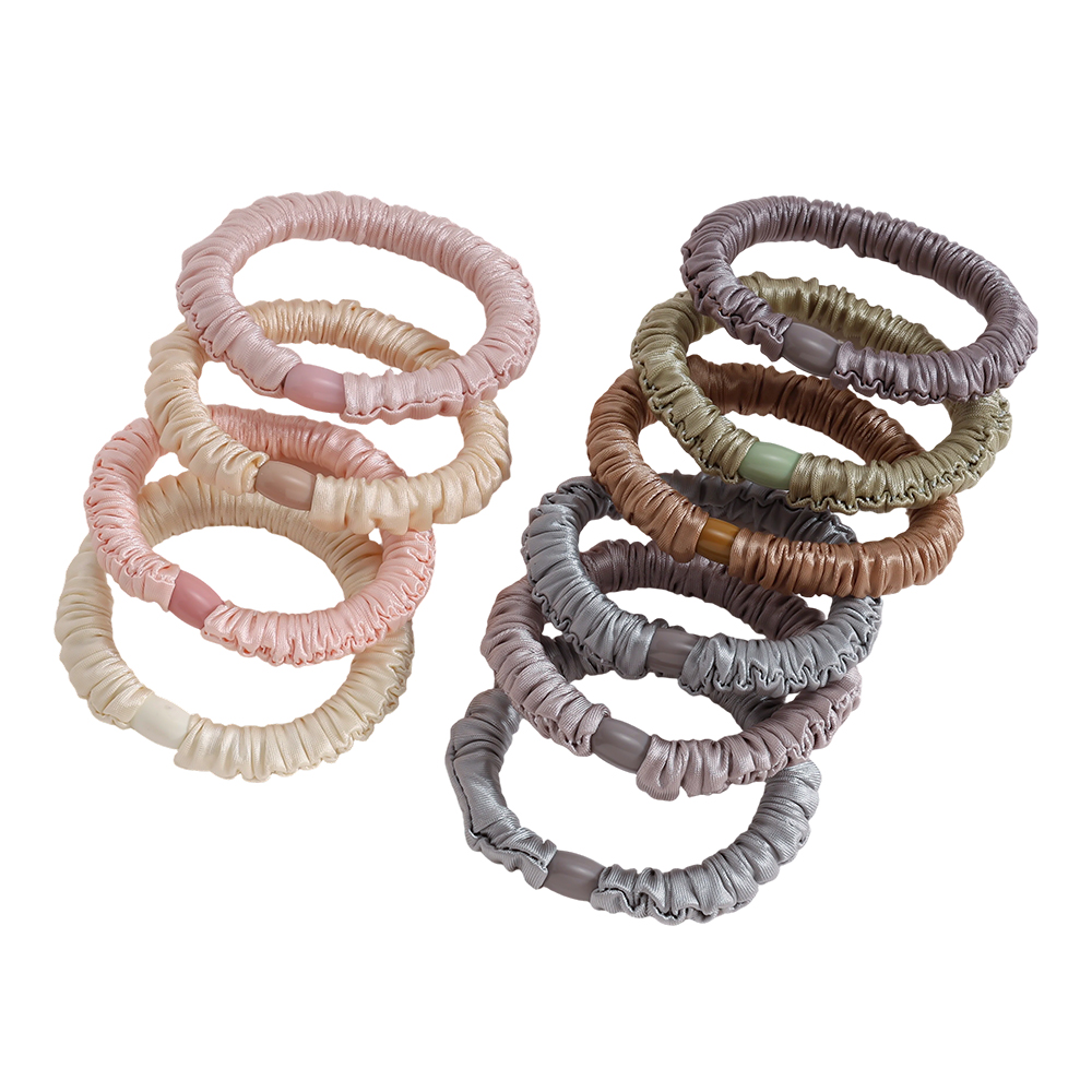 10 Stk. satin scrunchie set