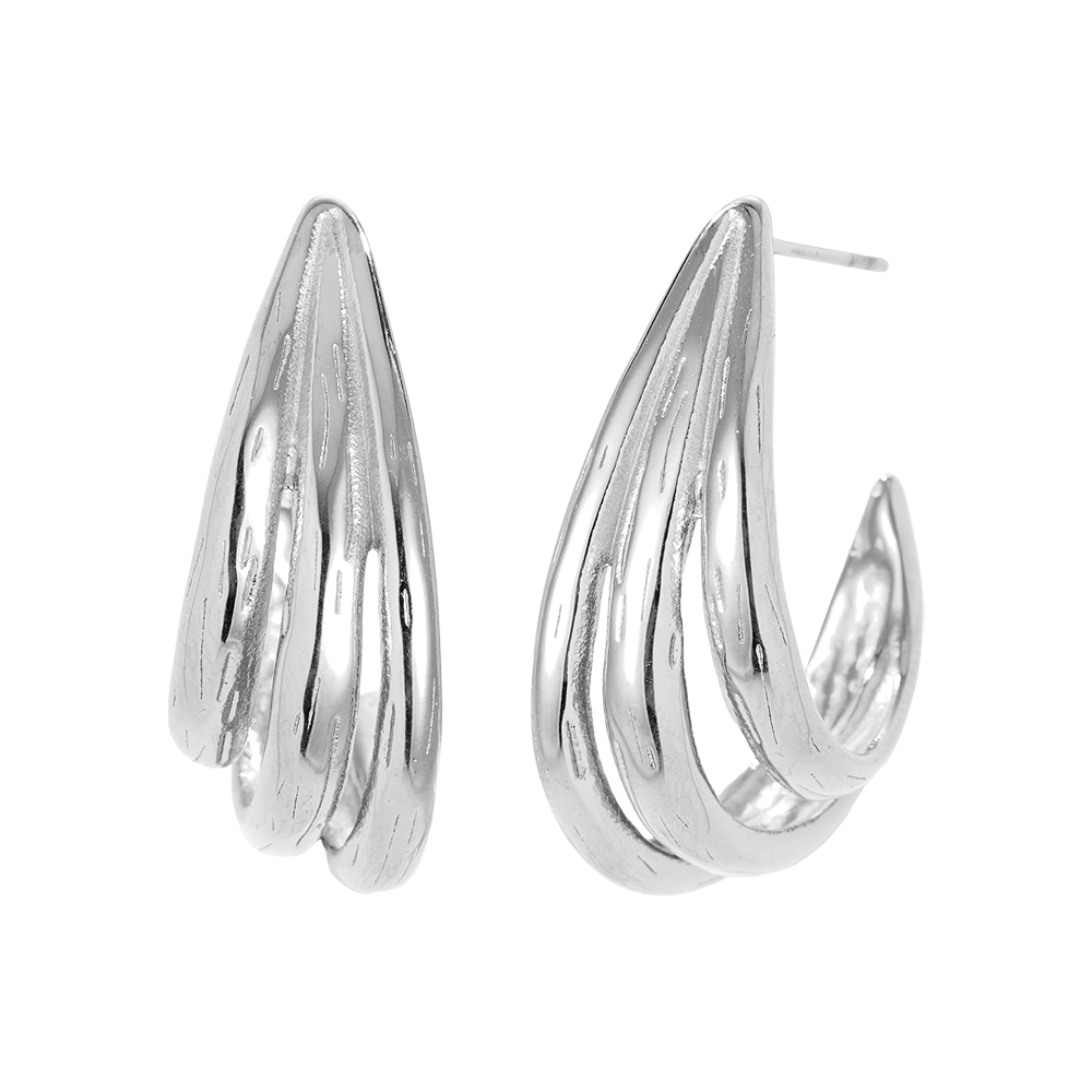 Edelstahl Ohrringe 1.3*3cm Drop Feeling