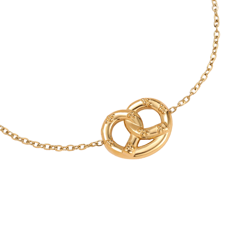 Edelstahl Armband 16cm Pretzel