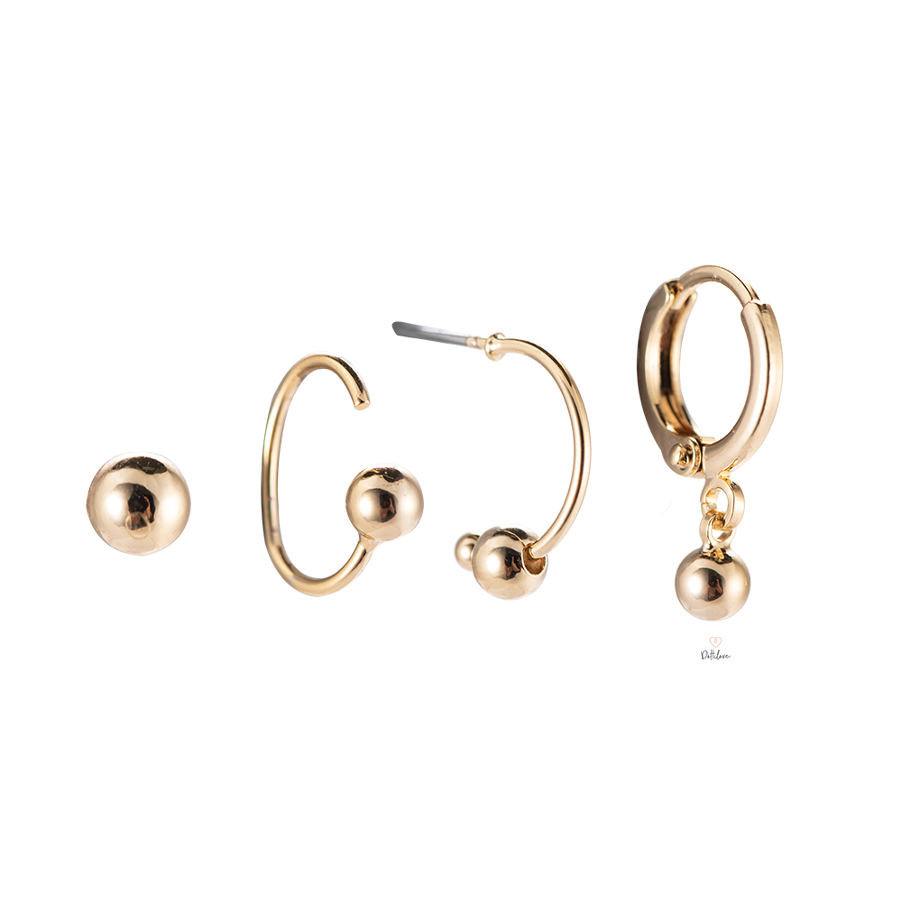 Vergoldete Earring Set No.4