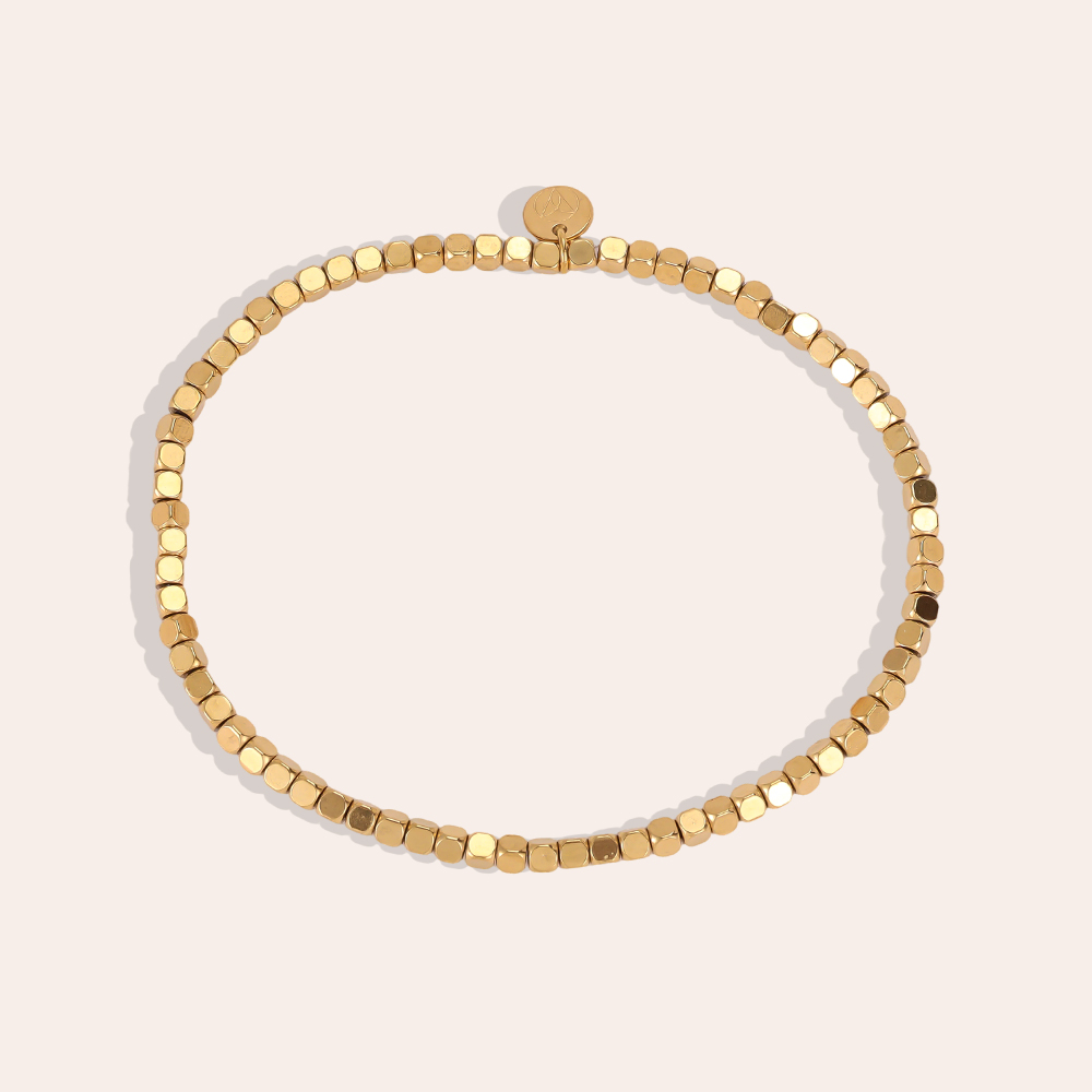 Edelstahl Armband Elastic kleinen quadratischen