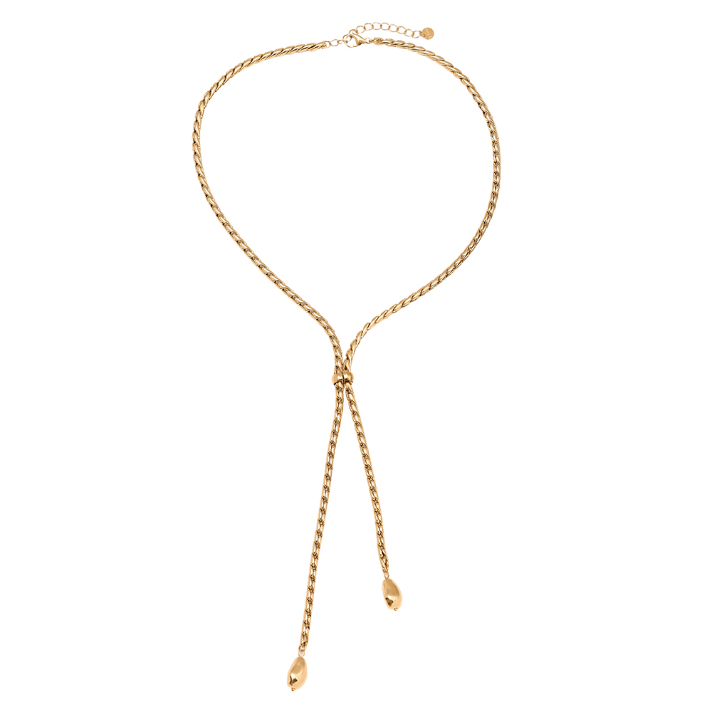 Edelstahl Halskette 44cm Chain With Drop