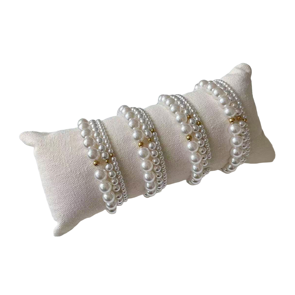Edelstahl Armband Set 12er Verstellbarer Perle