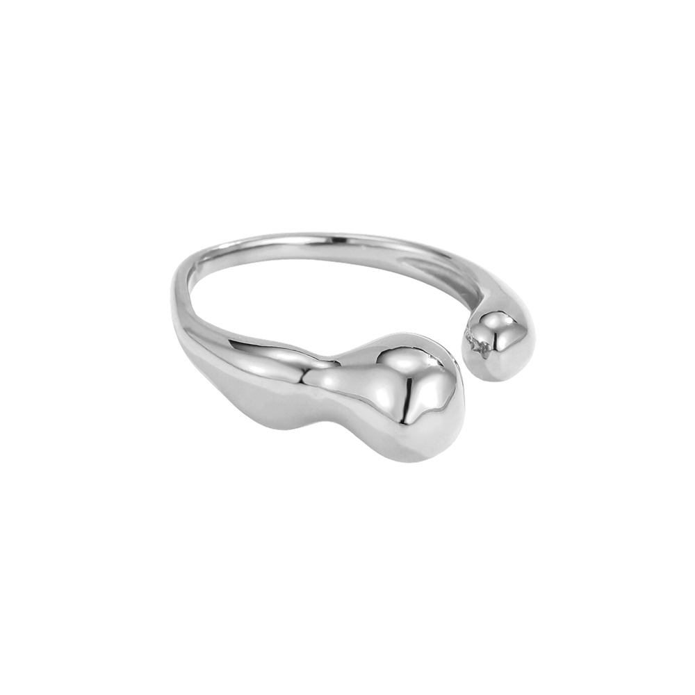 Edelstahl Ring Verstellbarer Knochenform