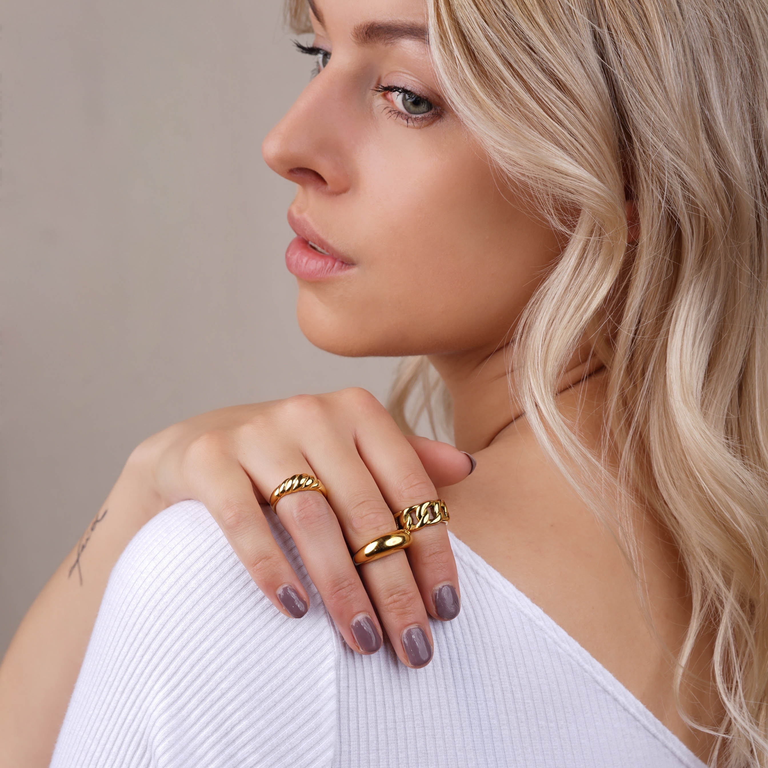 Edelstahl Ring June