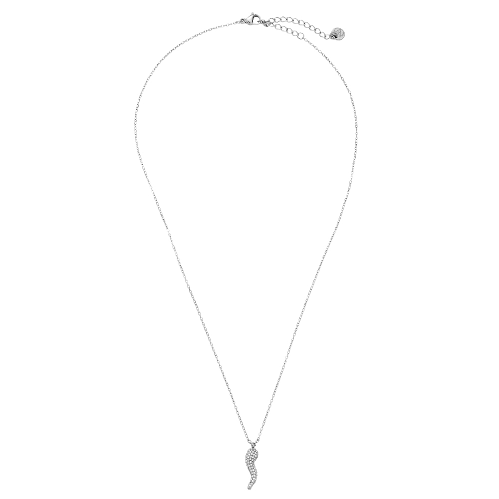 Edelstahl Halskette 42cm Diamond Peper