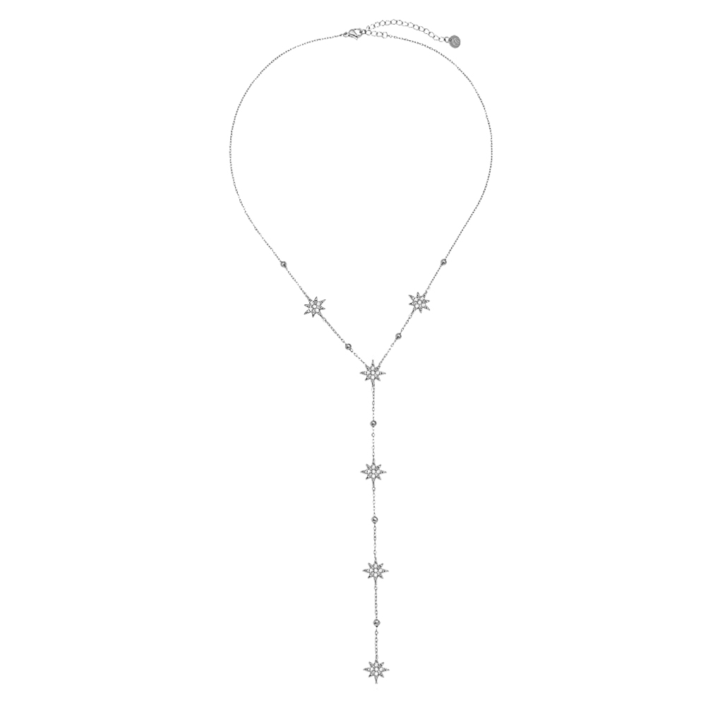 Edelstahl Halskette 39cm Diamond Mini Deco