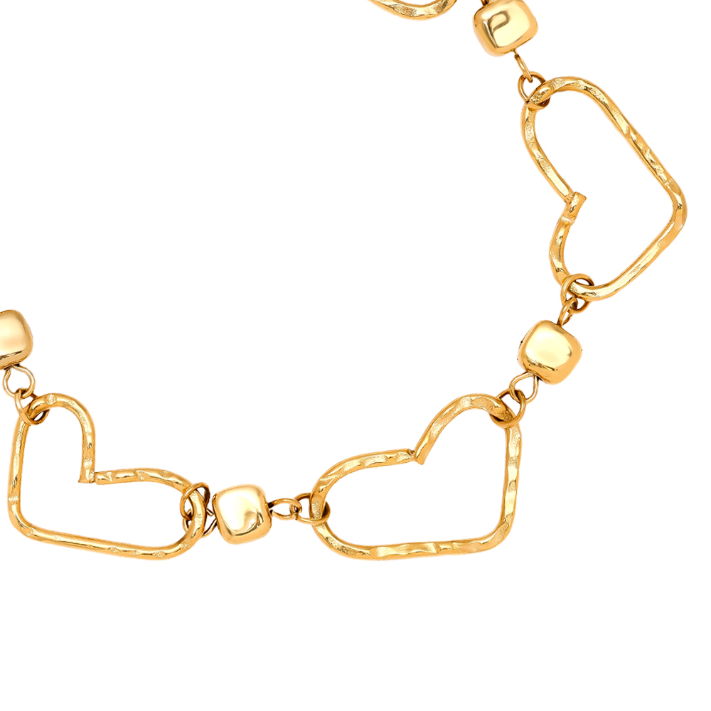 Edelstahl Armkette 17cm Cool Heart Chain