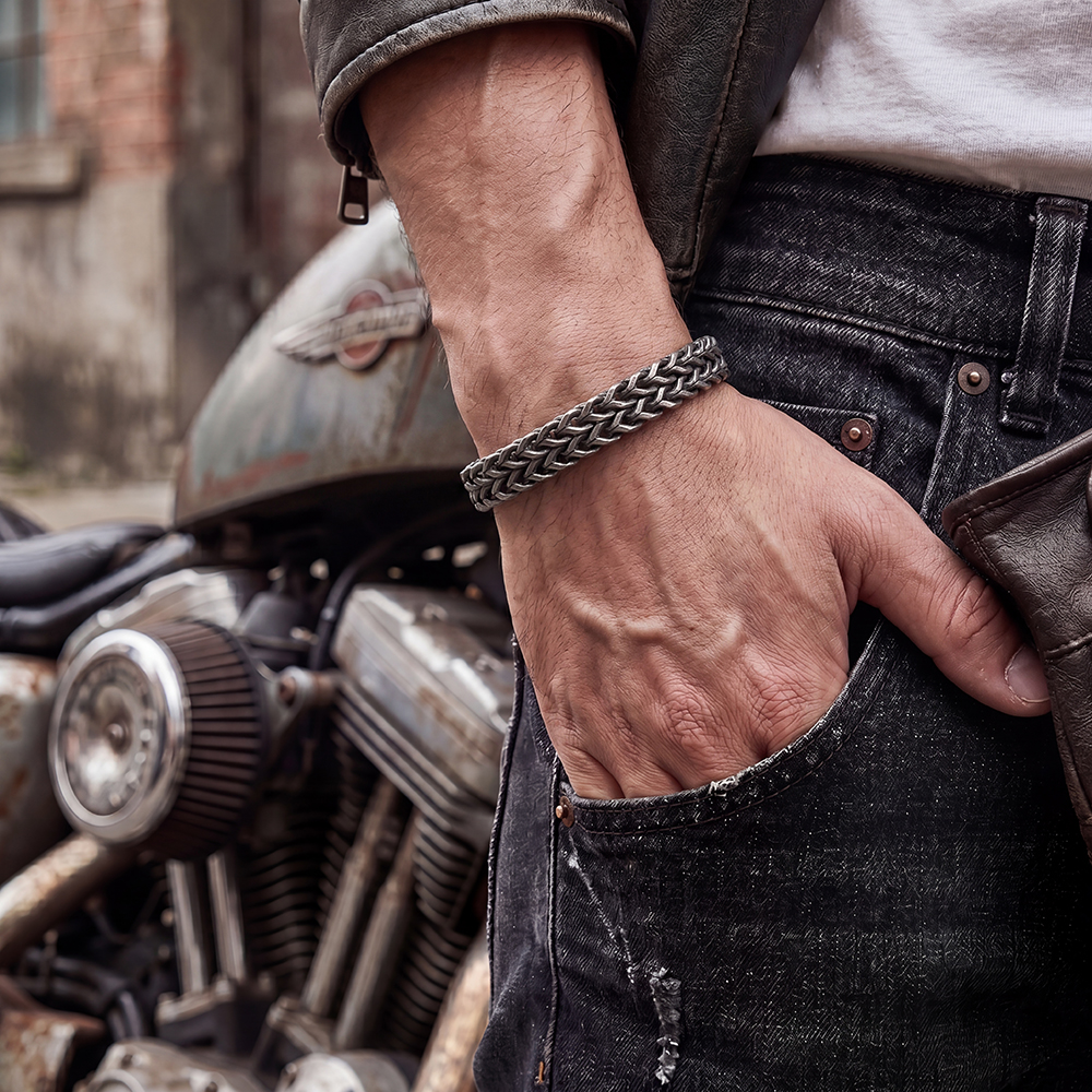 Edelstahl Armband Cuban-Link-Kette