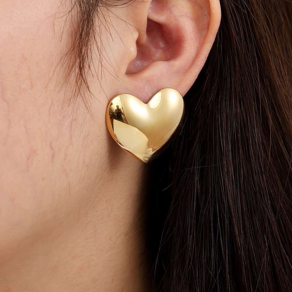 Edelstahl Ohrringe 25mm Right Heart