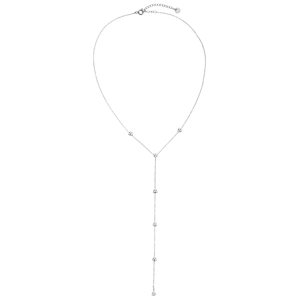 Edelstahl Halskette 40cm Feine Herz
