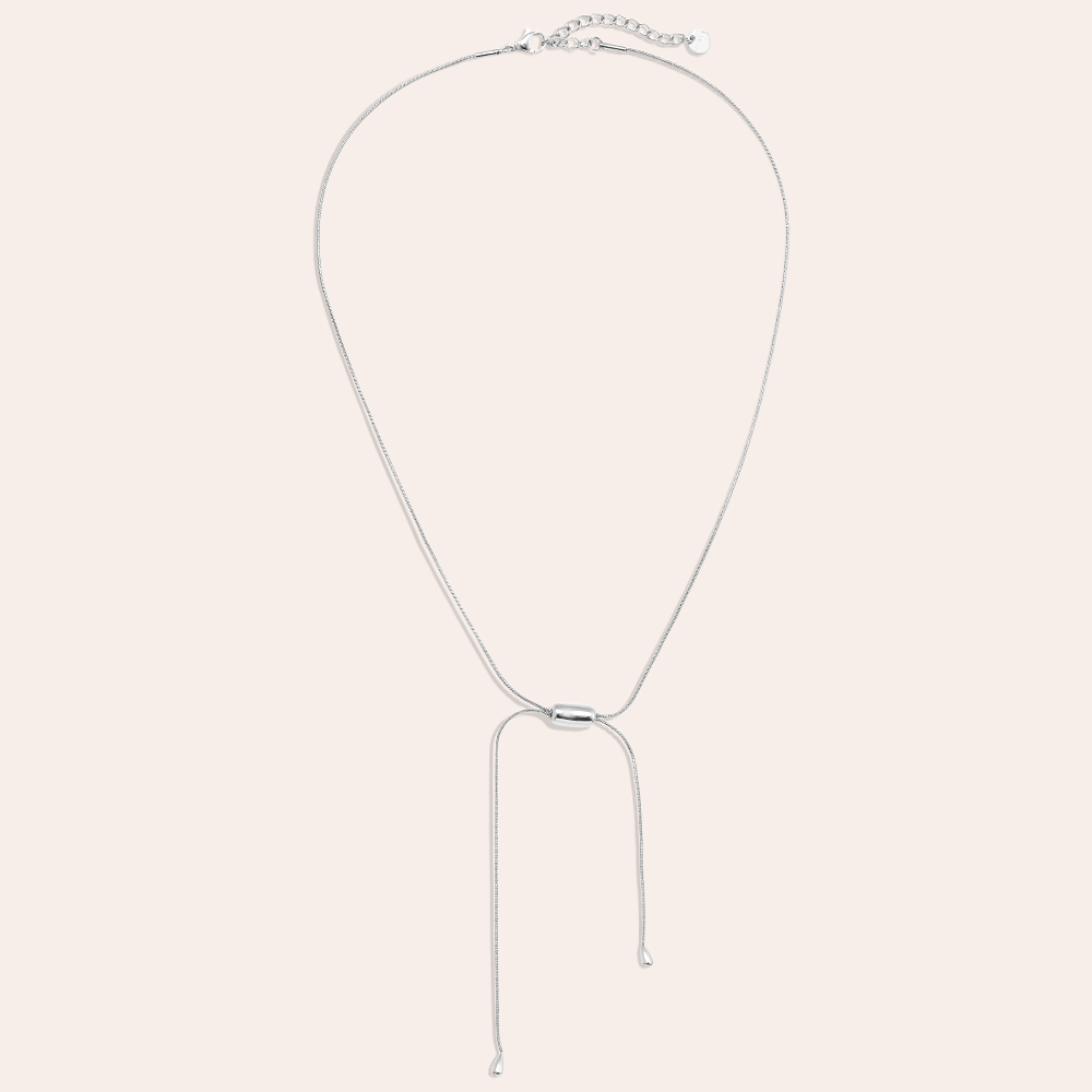 Edelstahl Halskette 42cm Bean With Chain