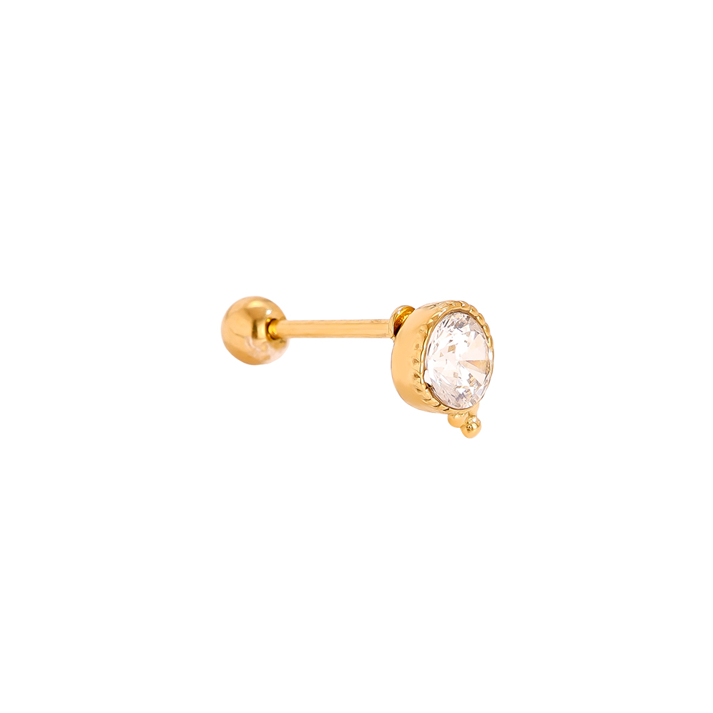 Edelstahl Piercing 4.7mm Diamond And Dots