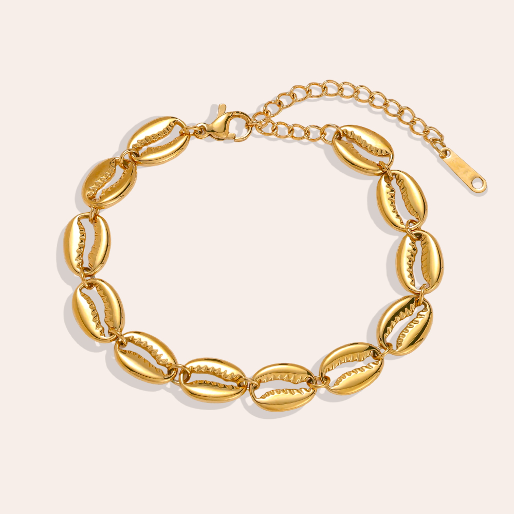 Edelstahl Armband 15cm Muschel
