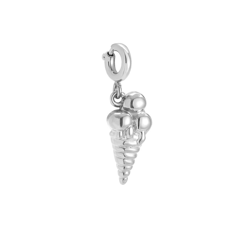 Edelstahl Pendant 23mm Spring Clasp Ice Cream