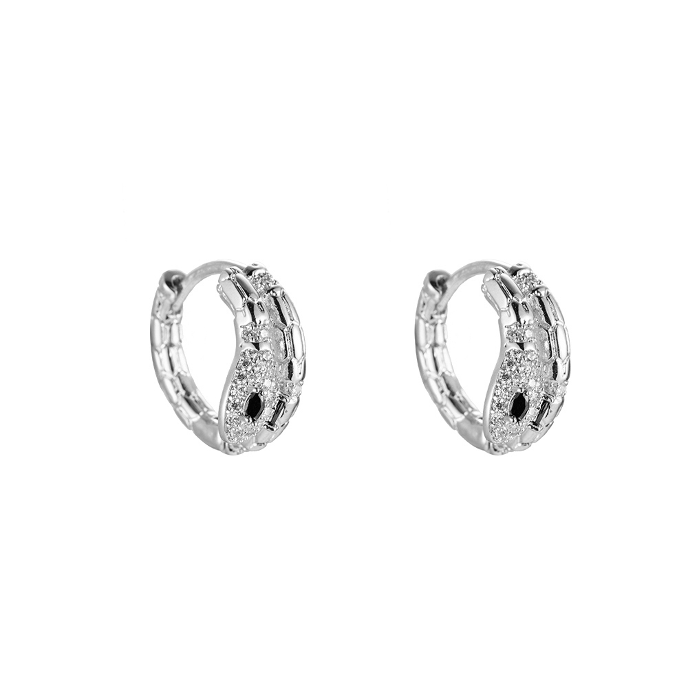 Folding Snake Vergoldeter Ohrring