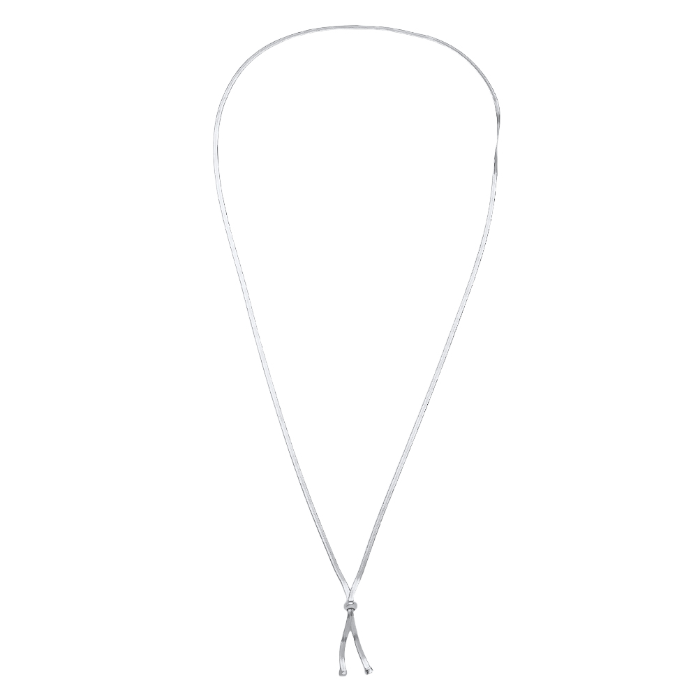 Edelstahl Halskette 49cm Schlangenhautoptik