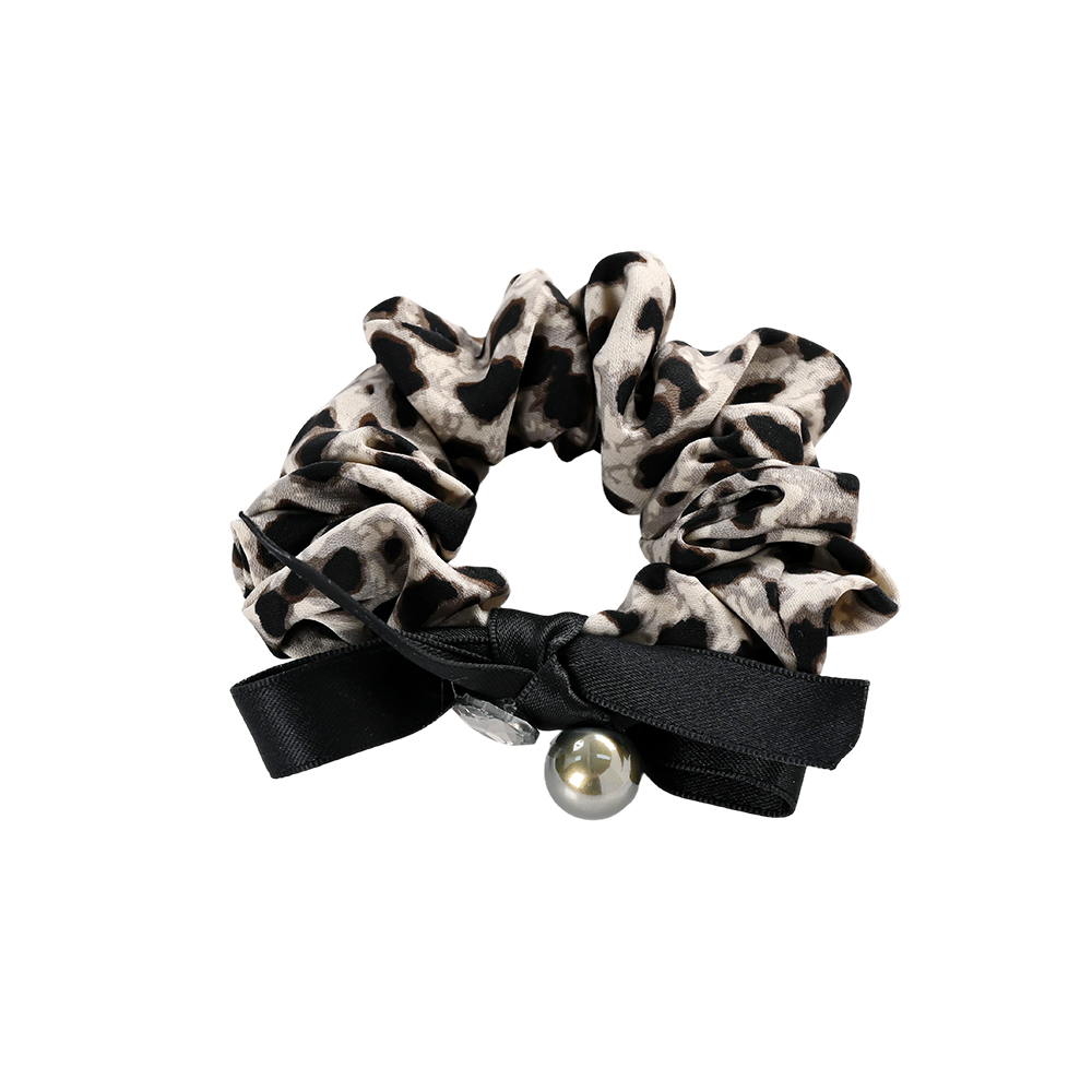 Leopardenmuster mit Schleife Scrunchie    