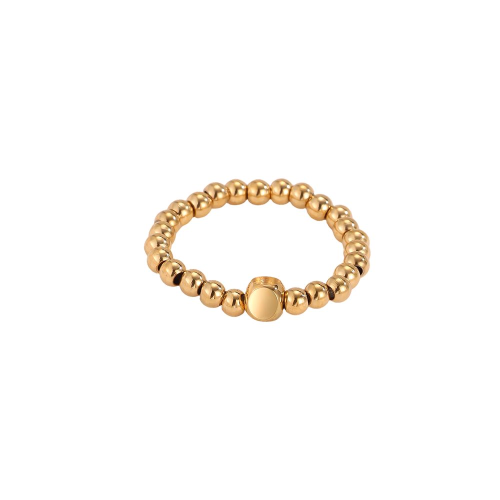 Edelstahl Ring Verstellbarer Elastic Rundperlen