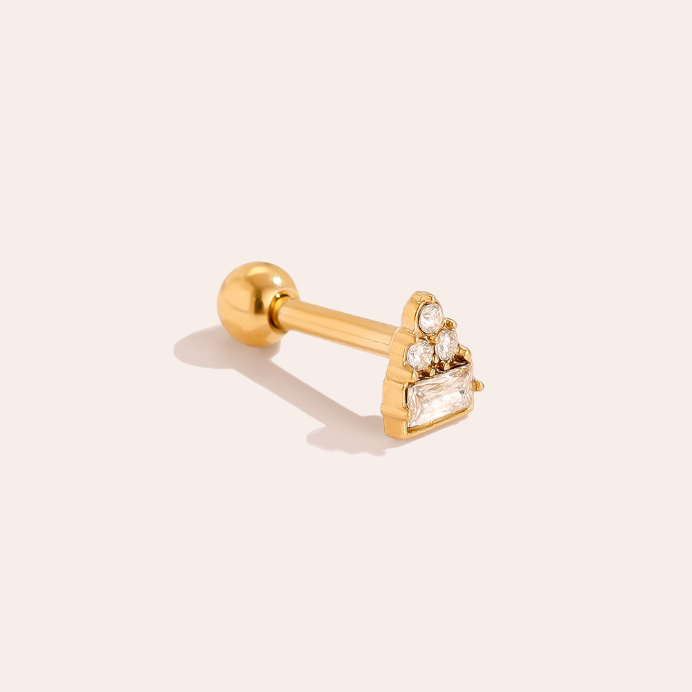 Edelstahl Piercing 5mm Mini Diamond Group