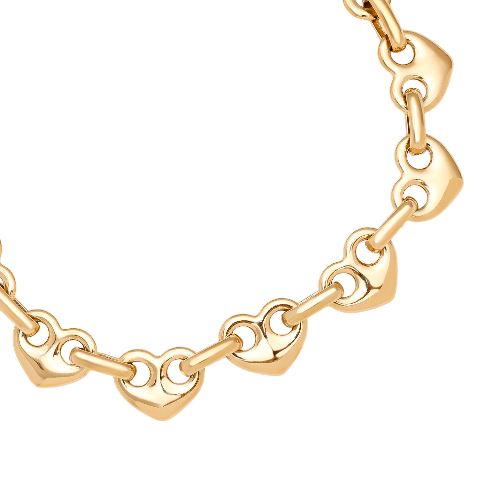 Edelstahl Armkette 17cm Heart Nose Chain