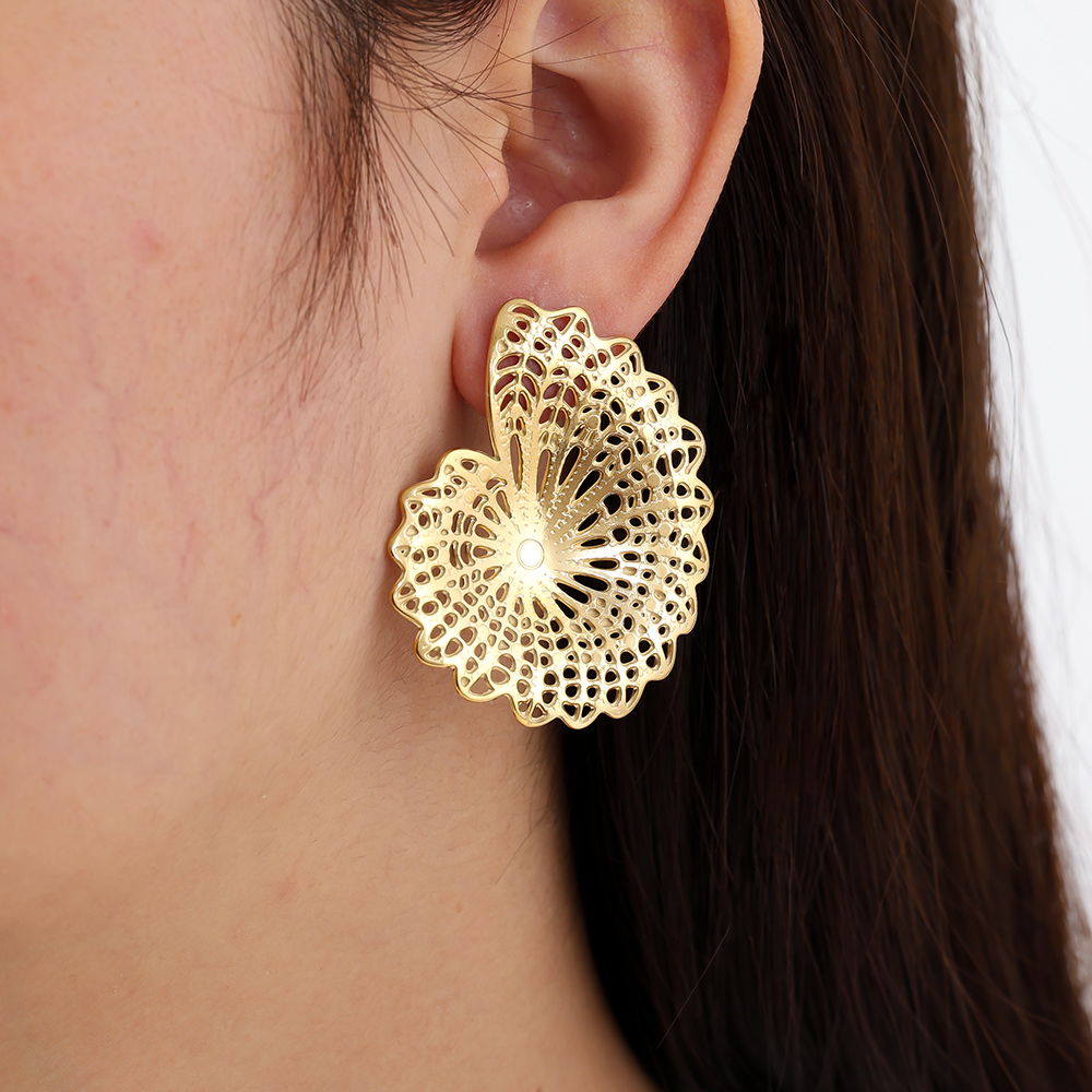 Edelstahl Ohrringe 45mm Nice Conch
