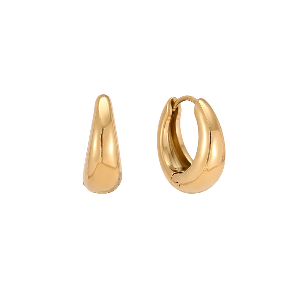 Edelstahl Ohrringe 18mm klassisch Creolen    