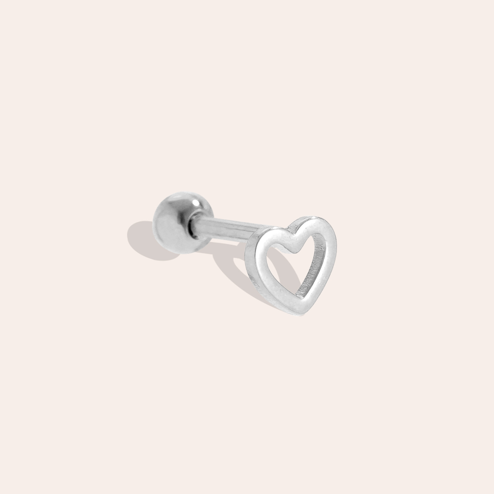 Edelstahl Piercing 5mm Mini Hollow Heart